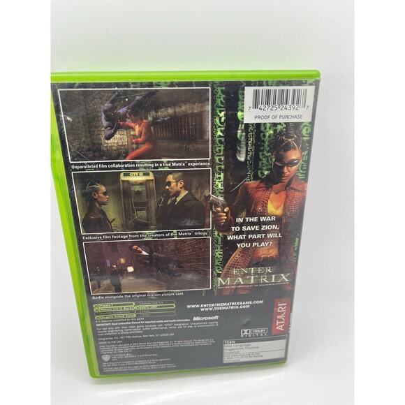 Enter the Matrix (Original Xbox) Complete w/ Manual CIB Tested - Picture 2 of 7